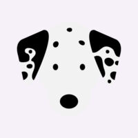 Dalmatian- Baby Bib Design