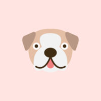 Bulldog- Baby Bib Design